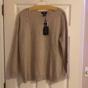 Long sleeve sweater cashmere